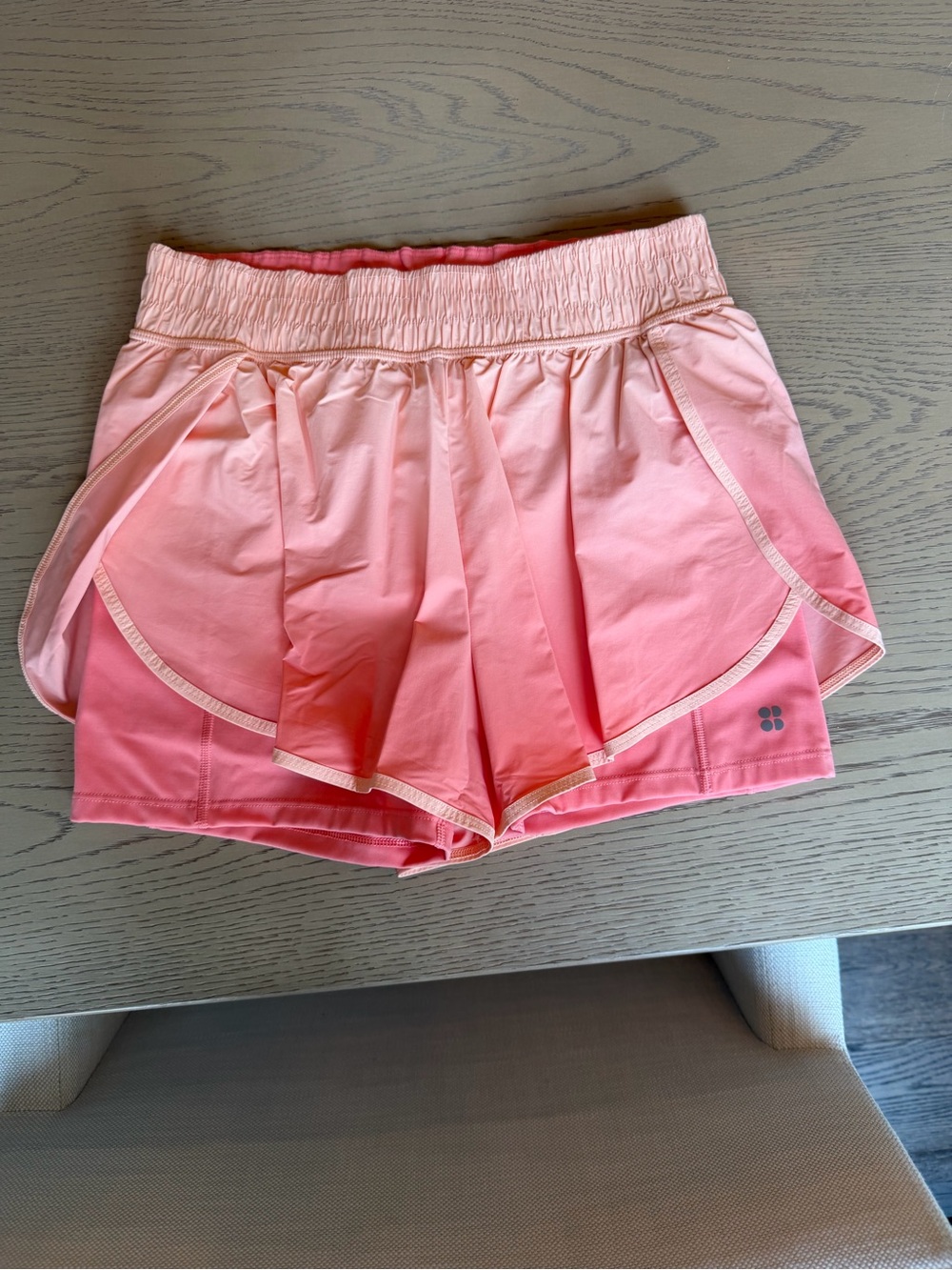 Sweaty Betty Pink Ombre Athletic Shorts